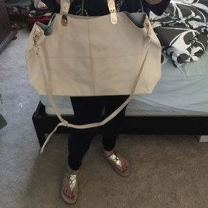 Topshop cream tote- huge!