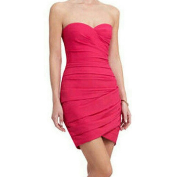 BCBG Max Azria Madge strapless cocktail dress