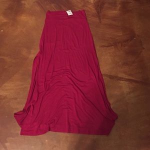 Dark pink maxi skirt NWT