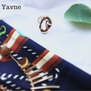 'Yavne' Open Hammered Ring