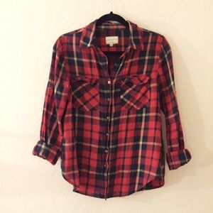 Cotton On Red Checkered Flannel