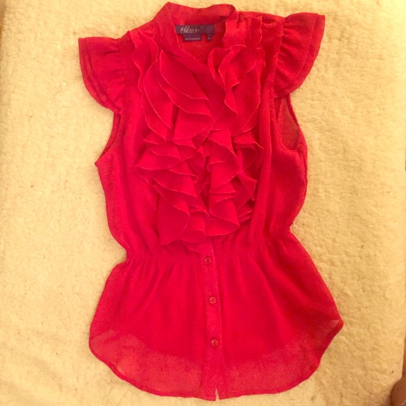 Red blouse