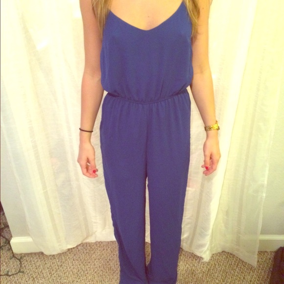 Royal blue romper