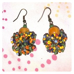 African hand made earrings