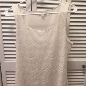 Banana Republic white lace blouse