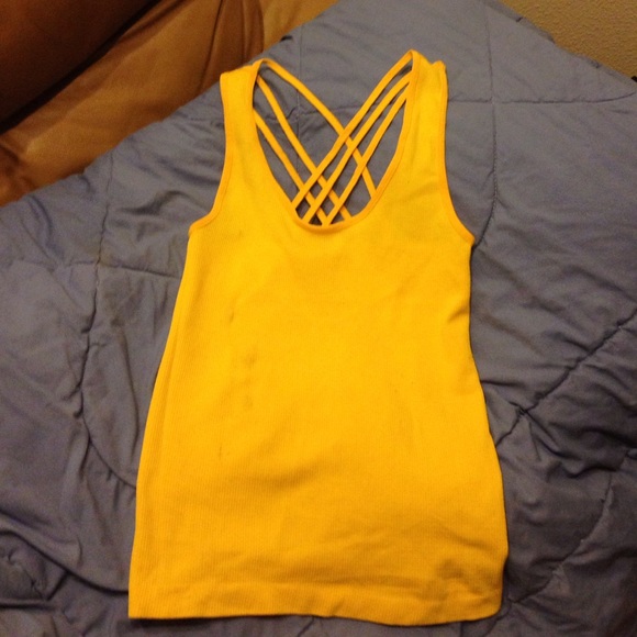 Yellow medium tank top