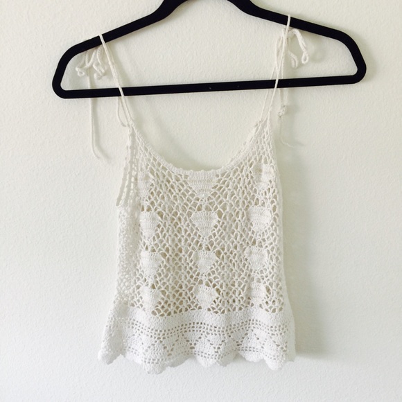 Crochet knit top