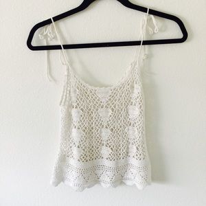 Crochet knit top