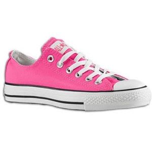 Neon Pink Converse Chuck Taylor Low Tops