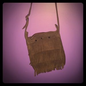 Brown fringe purse!