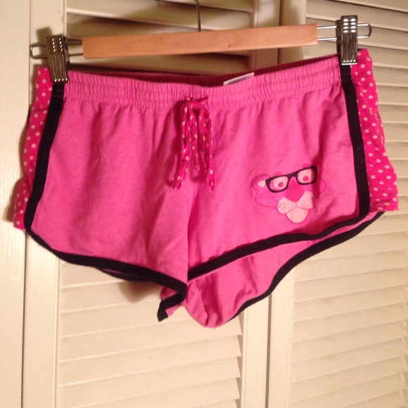 Pink panther sleeping shorts!