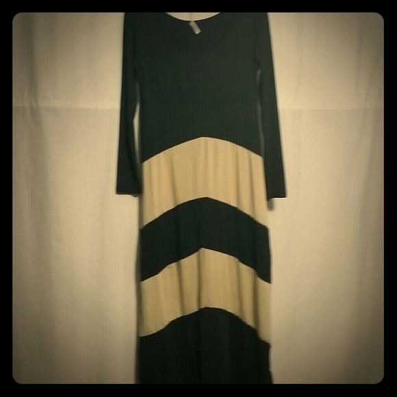 Tan/Black Dress