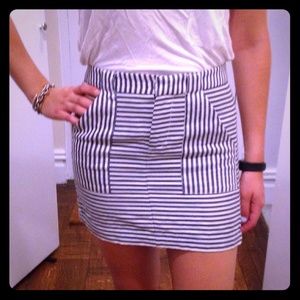 Madewell Striped Mini Skirt