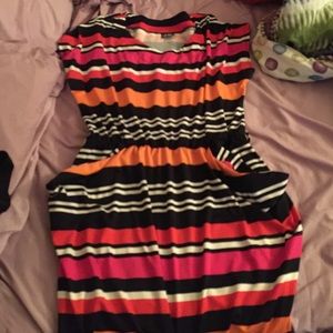 Striped dress.