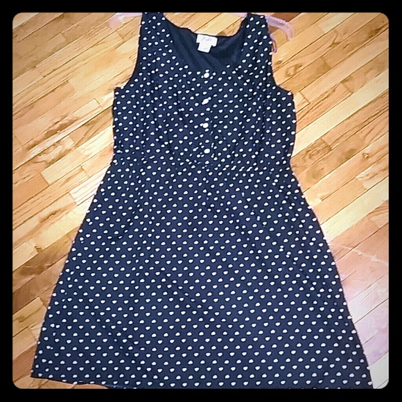 Navy and Hearts Dress