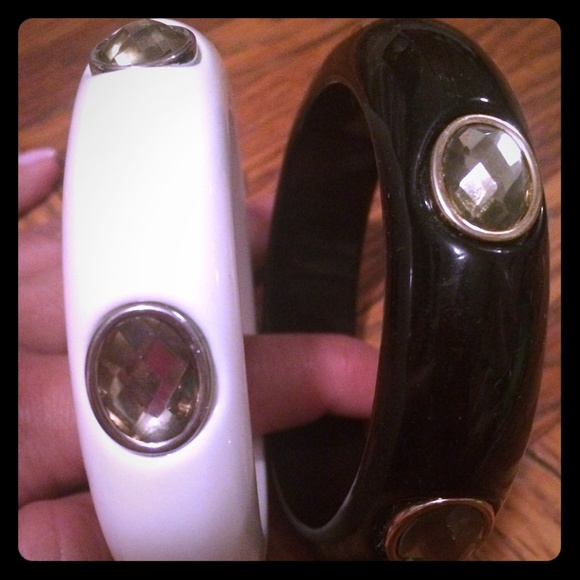 Banana Republic Black and white bracelets
