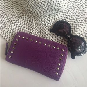 SOLD!! Studded purple wallet