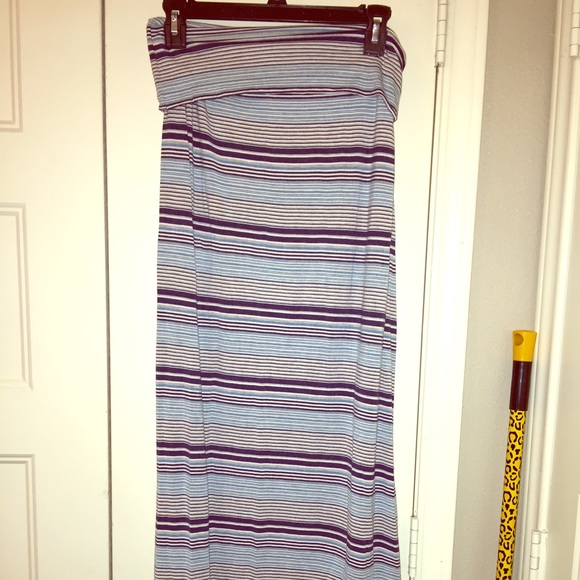 Striped Maxi Skirt
