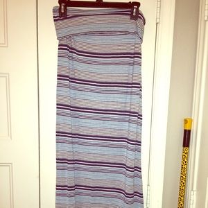 Striped Maxi Skirt
