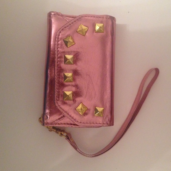 Pink wallet that holds iPhone 4 & 5