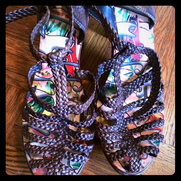 Miss Sixty Boho Wooden Sandals