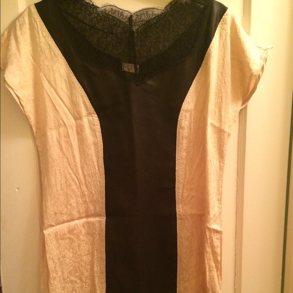 H&M Cream and  black dress