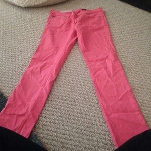 AG Coral Cigarette Jeans
