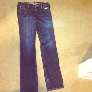 Abercrombie & Fitch straight dark blue jeans