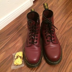 Doc Martens in Cherry Red (burgandy)