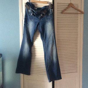 Angel belted stretch Jeans Sz 17