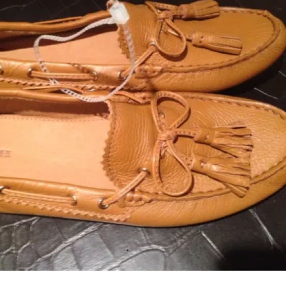 🚫Sold🚫Coach nadia Leather Loafers Tan Sz 8.5 - Picture 4 of 4