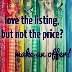 Offers Welcome on All Items