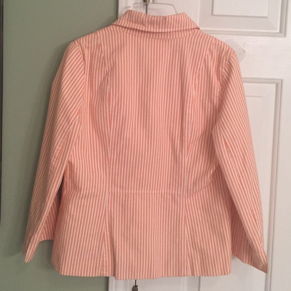 Old Navy XS Orange and White Stripe Blazer - Picture 4 of 4