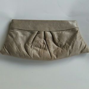 Lauren Merkin Eve lamb clutch in gray