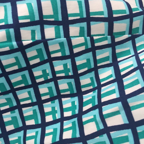 Kate Spade Green Checked Peplum Top WORN ONCE!! - Picture 4 of 4