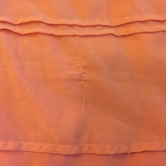 Coral chiffon shirt - Picture 2 of 3