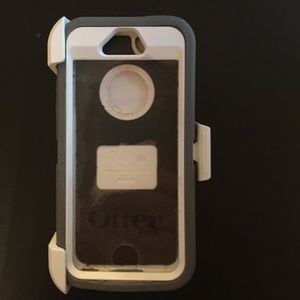 Grey and white otterbox for iPhones 5 & 5s