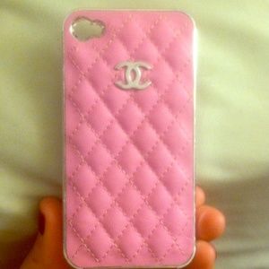 Chanel snap on phone case iphone4/4s