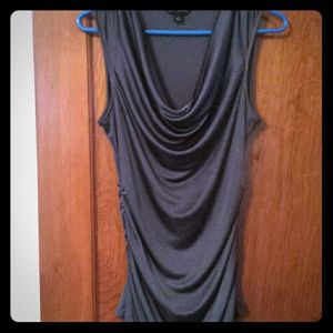 Cowl neck tank top