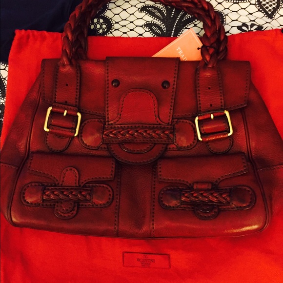 SOLD!!! Valentino 100% authentic RED HISTOIRE