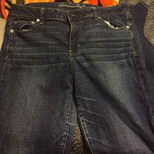 Medium denim super stretch skinny jeans