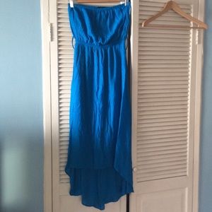 Touch me large electric blue strapless dress