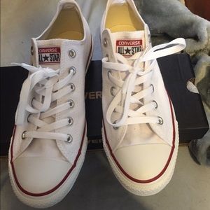 Brand new white converse