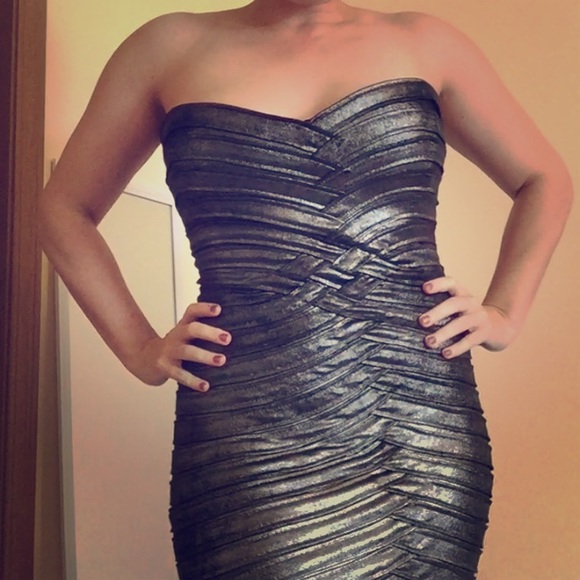 Gunmetal Bandage Dress
