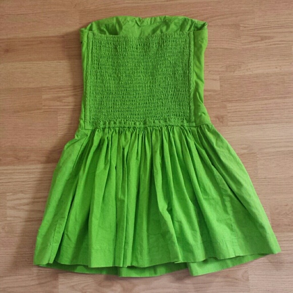 SOLID Green Hollister Dress - Picture 3 of 3