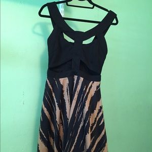 Reverse high low dress