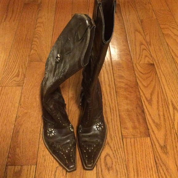 Brown Western Style Boots