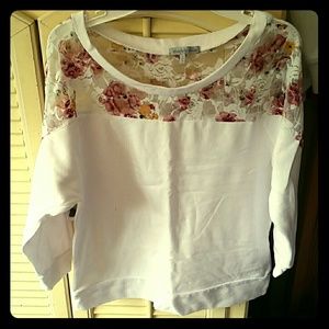 Flower pattern sweater