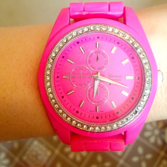 Pink glitz watch 🌺