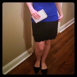 LOFT scalloped shirt